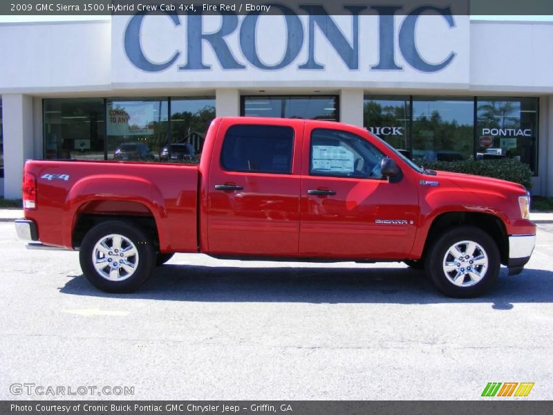 Fire Red / Ebony 2009 GMC Sierra 1500 Hybrid Crew Cab 4x4