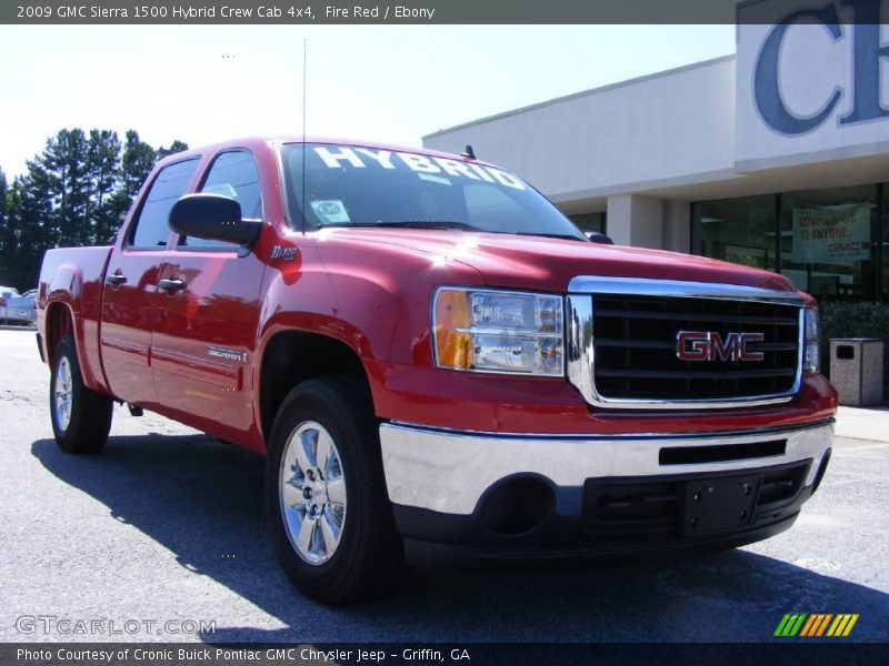 Fire Red / Ebony 2009 GMC Sierra 1500 Hybrid Crew Cab 4x4