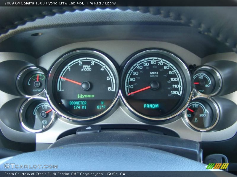 Fire Red / Ebony 2009 GMC Sierra 1500 Hybrid Crew Cab 4x4