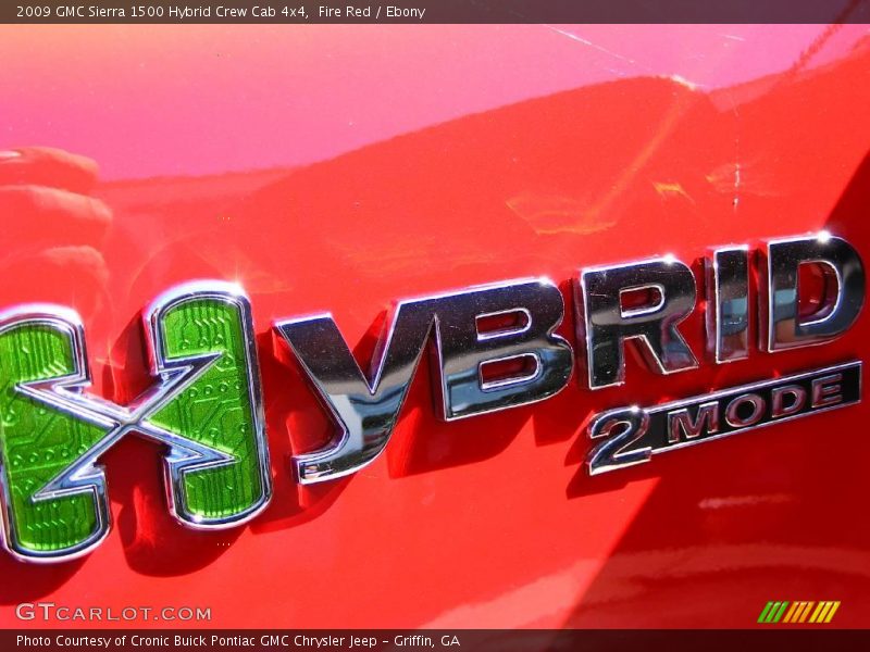 Fire Red / Ebony 2009 GMC Sierra 1500 Hybrid Crew Cab 4x4