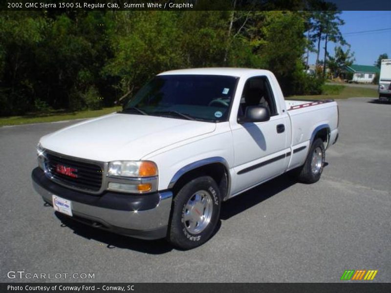 Summit White / Graphite 2002 GMC Sierra 1500 SL Regular Cab