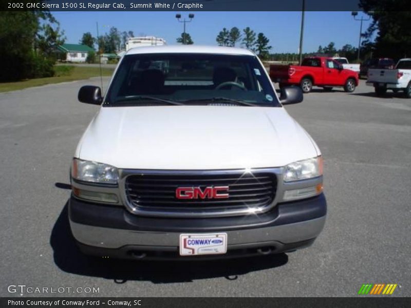 Summit White / Graphite 2002 GMC Sierra 1500 SL Regular Cab