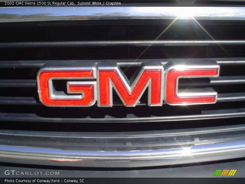 Summit White / Graphite 2002 GMC Sierra 1500 SL Regular Cab