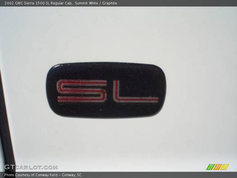 Summit White / Graphite 2002 GMC Sierra 1500 SL Regular Cab