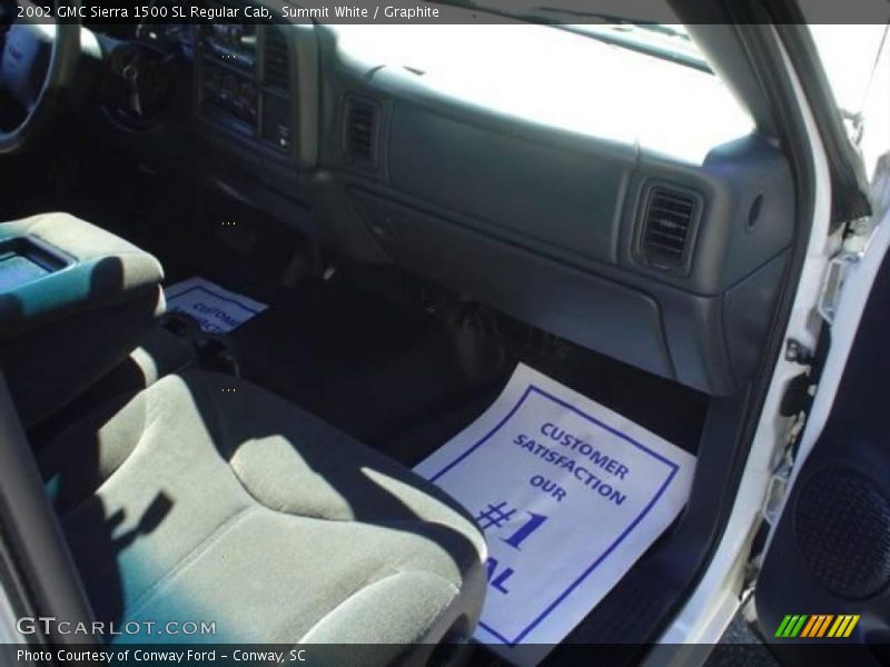 Summit White / Graphite 2002 GMC Sierra 1500 SL Regular Cab