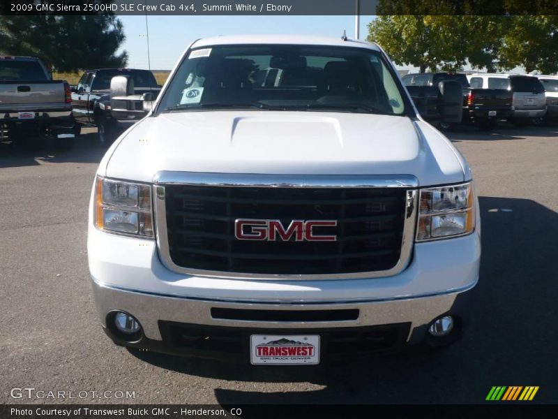 Summit White / Ebony 2009 GMC Sierra 2500HD SLE Crew Cab 4x4