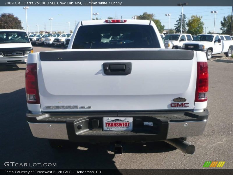 Summit White / Ebony 2009 GMC Sierra 2500HD SLE Crew Cab 4x4