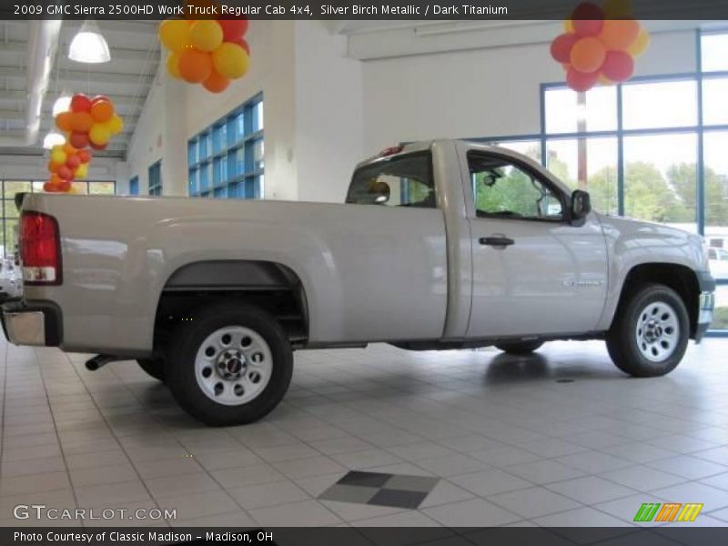Silver Birch Metallic / Dark Titanium 2009 GMC Sierra 2500HD Work Truck Regular Cab 4x4