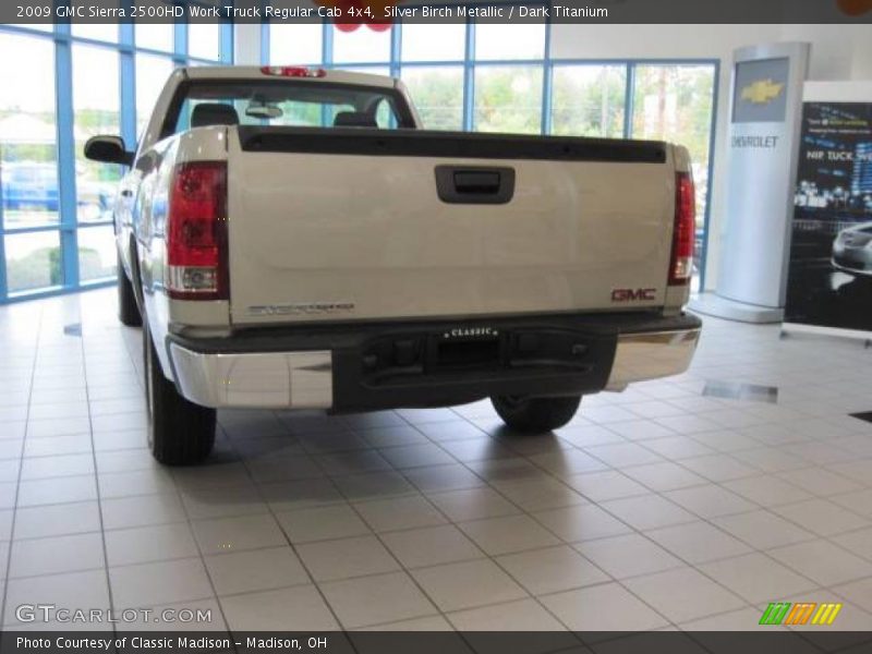 Silver Birch Metallic / Dark Titanium 2009 GMC Sierra 2500HD Work Truck Regular Cab 4x4