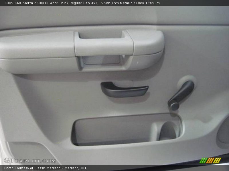Silver Birch Metallic / Dark Titanium 2009 GMC Sierra 2500HD Work Truck Regular Cab 4x4