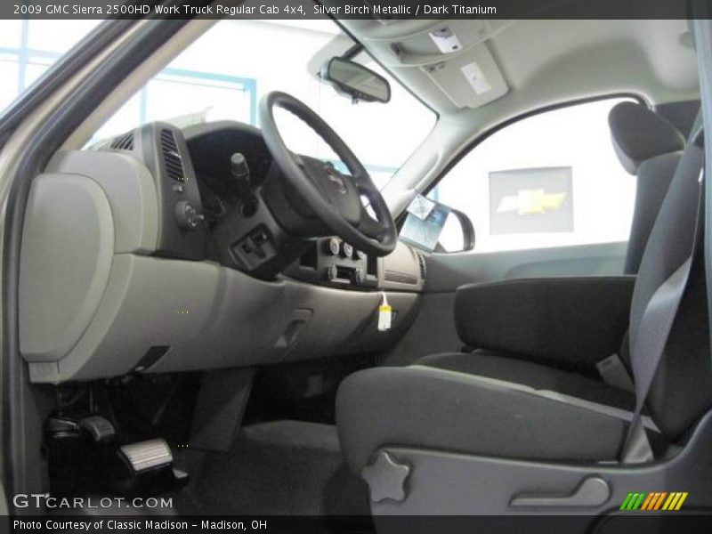 Silver Birch Metallic / Dark Titanium 2009 GMC Sierra 2500HD Work Truck Regular Cab 4x4