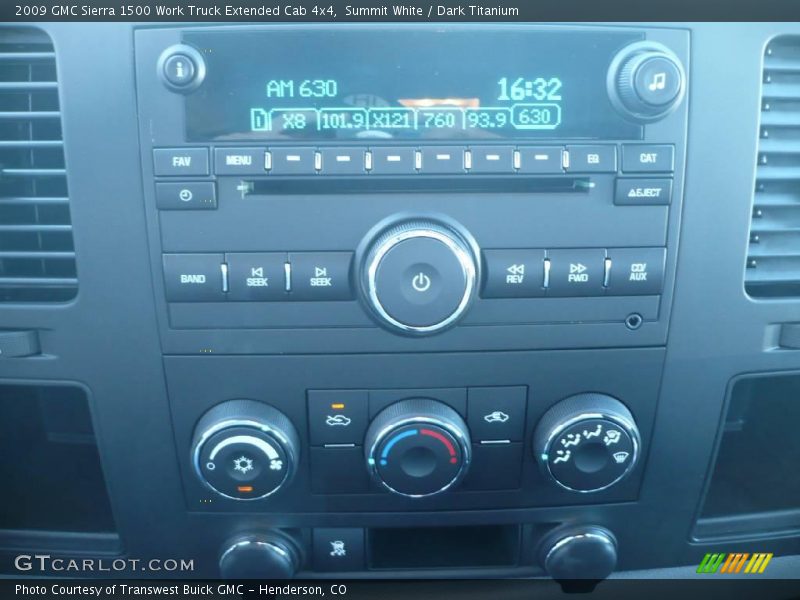 Summit White / Dark Titanium 2009 GMC Sierra 1500 Work Truck Extended Cab 4x4