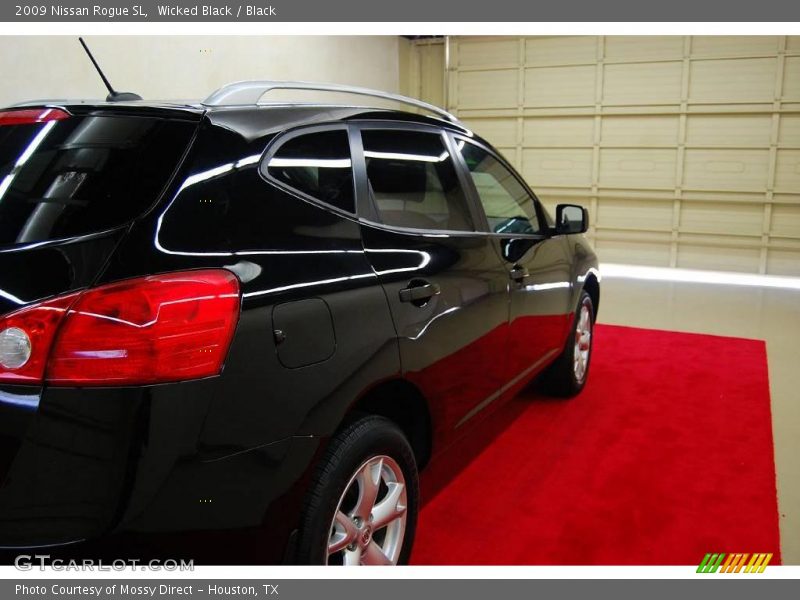 Wicked Black / Black 2009 Nissan Rogue SL