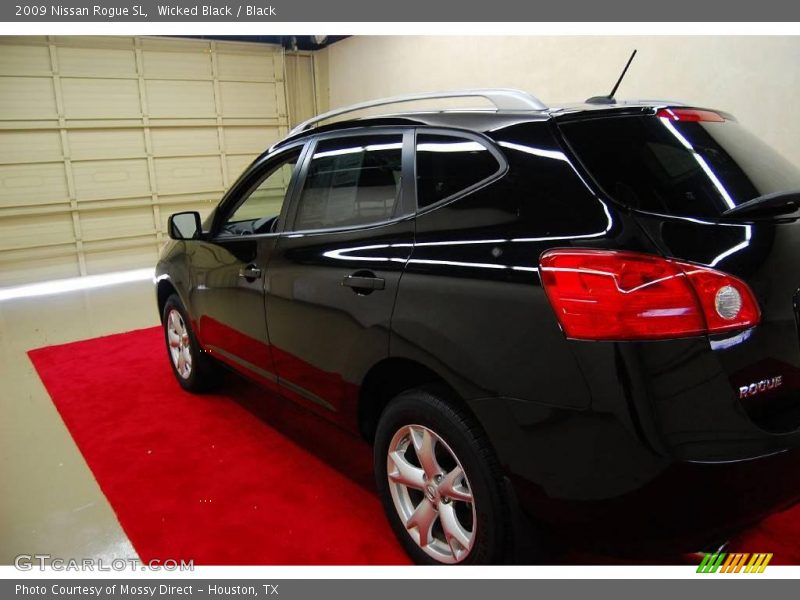 Wicked Black / Black 2009 Nissan Rogue SL