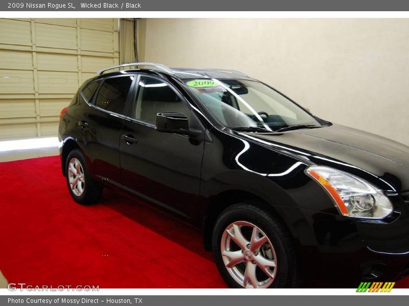 Wicked Black / Black 2009 Nissan Rogue SL