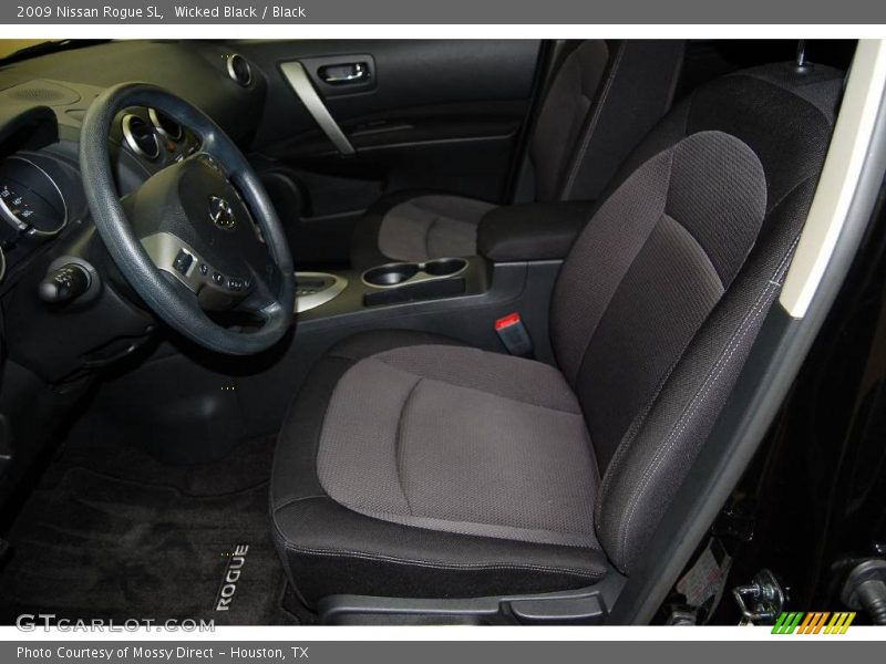 Wicked Black / Black 2009 Nissan Rogue SL