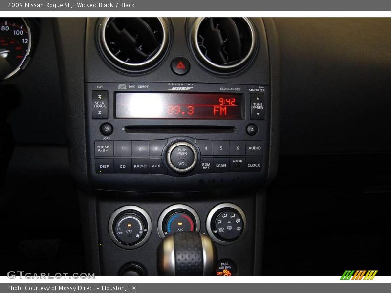Wicked Black / Black 2009 Nissan Rogue SL