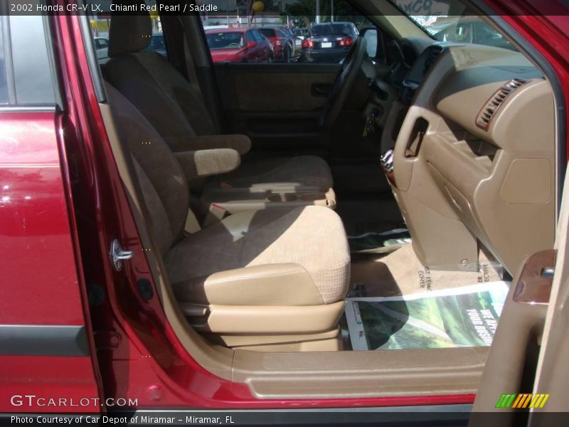 Chianti Red Pearl / Saddle 2002 Honda CR-V LX