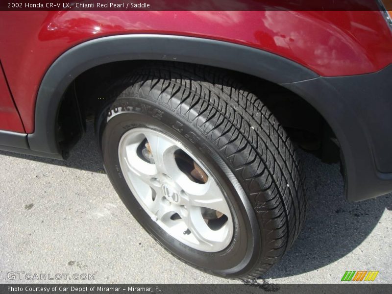 Chianti Red Pearl / Saddle 2002 Honda CR-V LX
