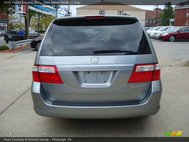 Slate Green Metallic / Gray 2005 Honda Odyssey EX-L