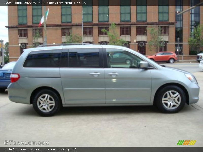 Slate Green Metallic / Gray 2005 Honda Odyssey EX-L