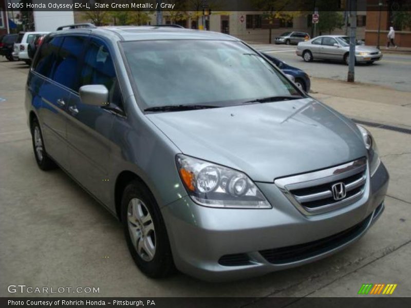 Slate Green Metallic / Gray 2005 Honda Odyssey EX-L