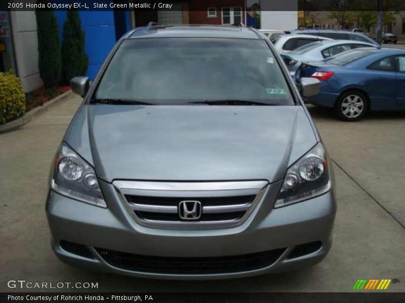 Slate Green Metallic / Gray 2005 Honda Odyssey EX-L