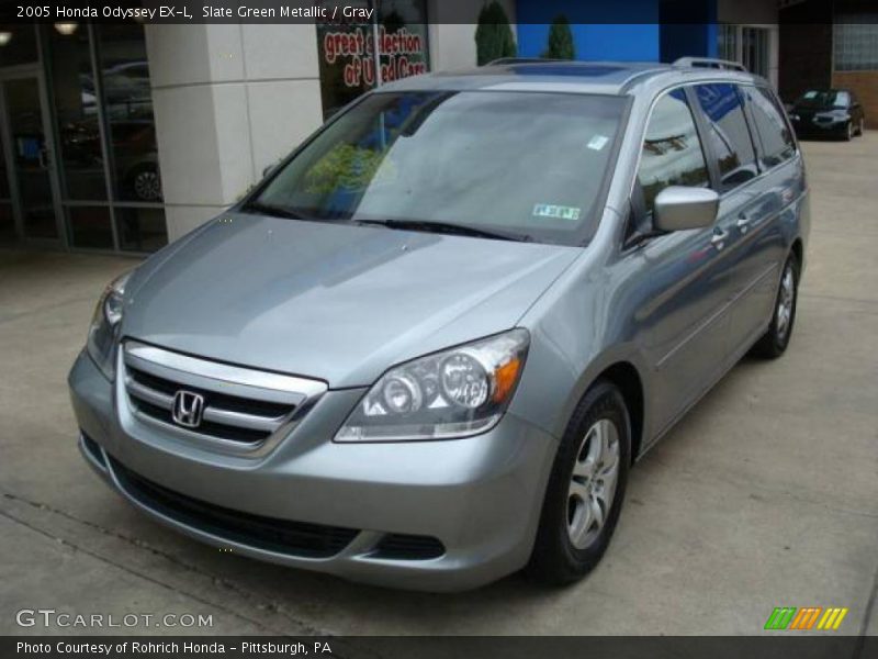 Slate Green Metallic / Gray 2005 Honda Odyssey EX-L