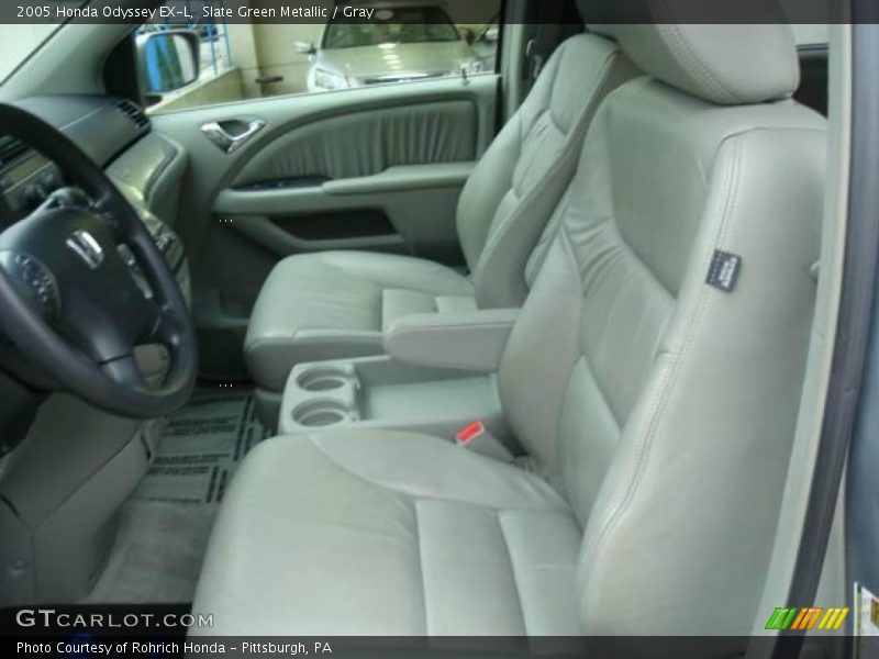 Slate Green Metallic / Gray 2005 Honda Odyssey EX-L
