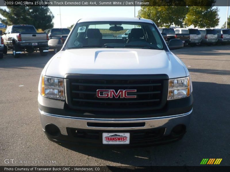 Summit White / Dark Titanium 2009 GMC Sierra 1500 Work Truck Extended Cab 4x4