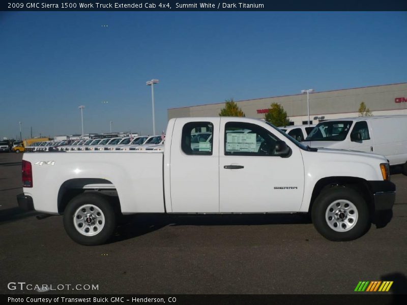 Summit White / Dark Titanium 2009 GMC Sierra 1500 Work Truck Extended Cab 4x4