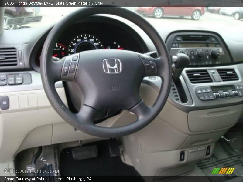 Slate Green Metallic / Gray 2005 Honda Odyssey EX-L