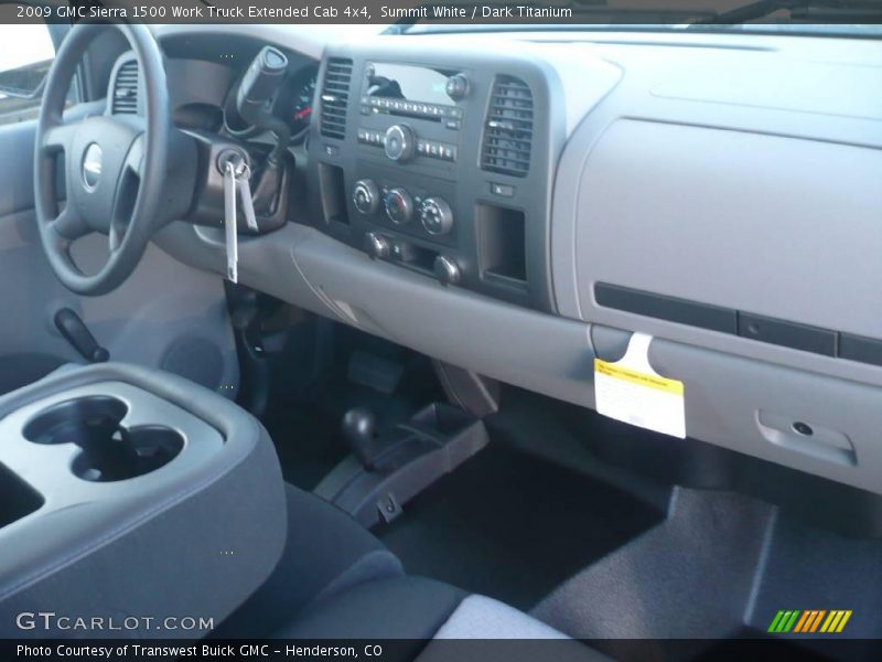 Summit White / Dark Titanium 2009 GMC Sierra 1500 Work Truck Extended Cab 4x4