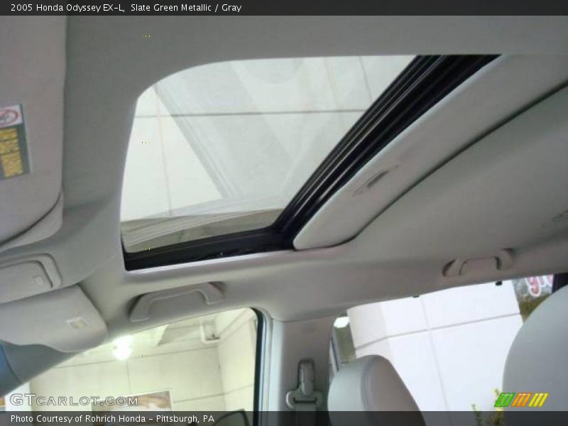 Slate Green Metallic / Gray 2005 Honda Odyssey EX-L