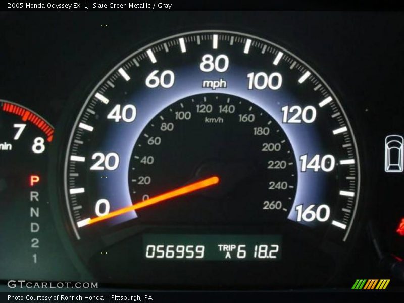 Slate Green Metallic / Gray 2005 Honda Odyssey EX-L