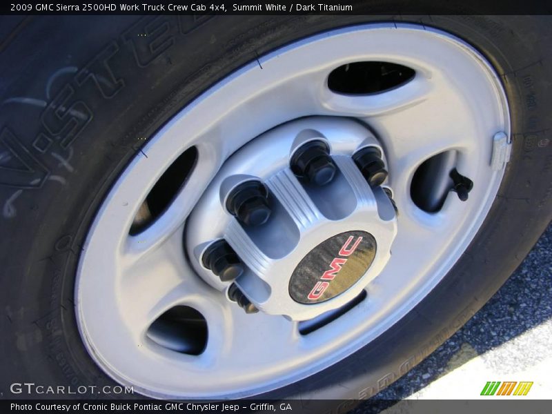 Summit White / Dark Titanium 2009 GMC Sierra 2500HD Work Truck Crew Cab 4x4