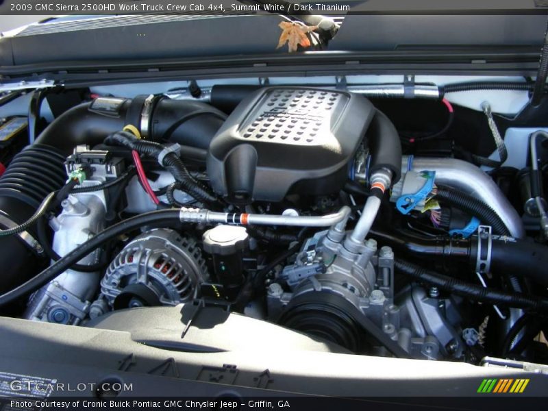 Summit White / Dark Titanium 2009 GMC Sierra 2500HD Work Truck Crew Cab 4x4