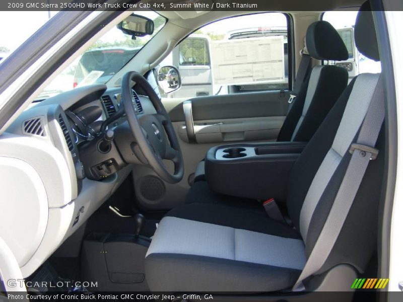 Summit White / Dark Titanium 2009 GMC Sierra 2500HD Work Truck Crew Cab 4x4