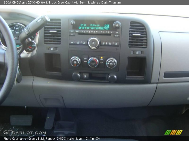 Summit White / Dark Titanium 2009 GMC Sierra 2500HD Work Truck Crew Cab 4x4