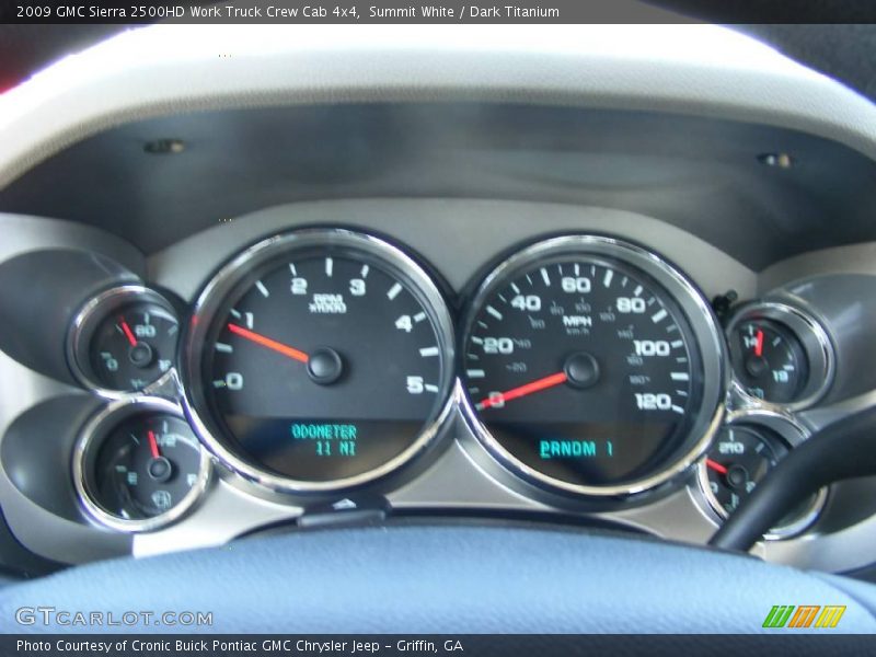 Summit White / Dark Titanium 2009 GMC Sierra 2500HD Work Truck Crew Cab 4x4