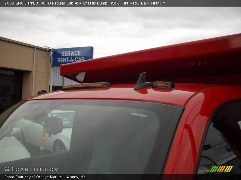 Fire Red / Dark Titanium 2008 GMC Sierra 3500HD Regular Cab 4x4 Chassis Dump Truck