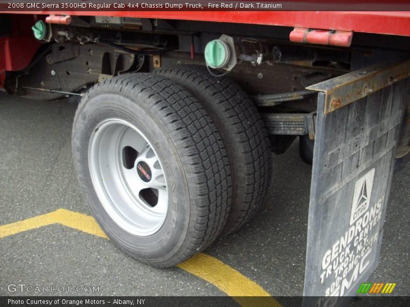Fire Red / Dark Titanium 2008 GMC Sierra 3500HD Regular Cab 4x4 Chassis Dump Truck
