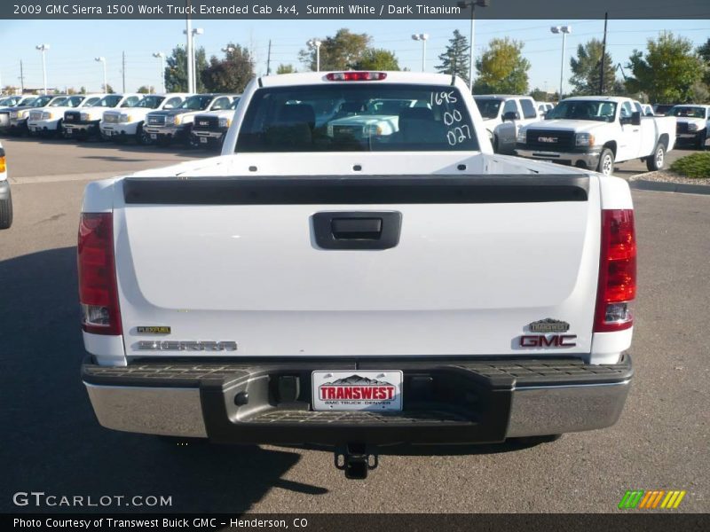 Summit White / Dark Titanium 2009 GMC Sierra 1500 Work Truck Extended Cab 4x4