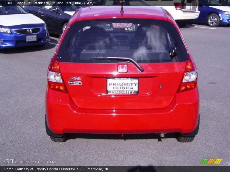 Milano Red / Black/Grey 2008 Honda Fit Hatchback