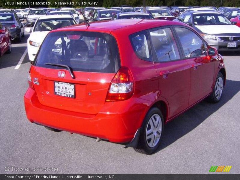 Milano Red / Black/Grey 2008 Honda Fit Hatchback