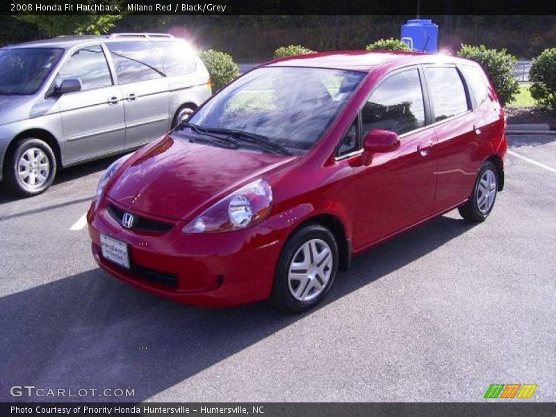 Milano Red / Black/Grey 2008 Honda Fit Hatchback