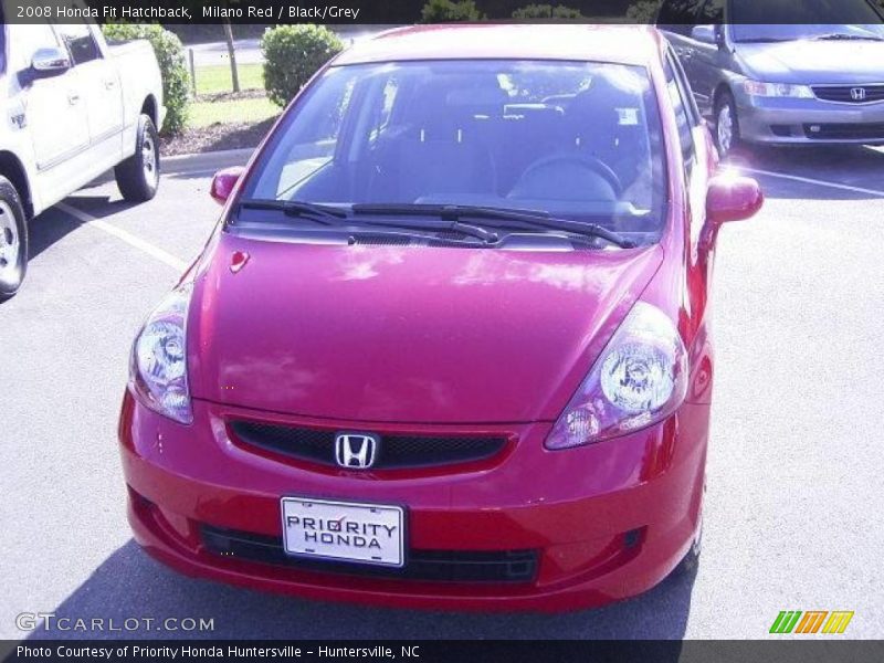 Milano Red / Black/Grey 2008 Honda Fit Hatchback