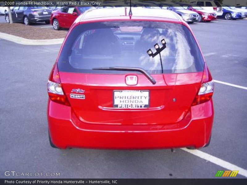 Milano Red / Black/Grey 2008 Honda Fit Hatchback