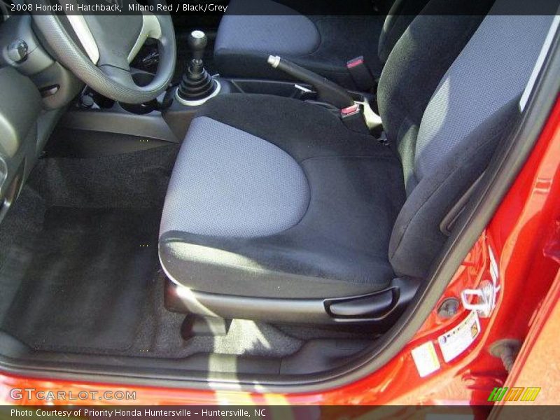 Milano Red / Black/Grey 2008 Honda Fit Hatchback