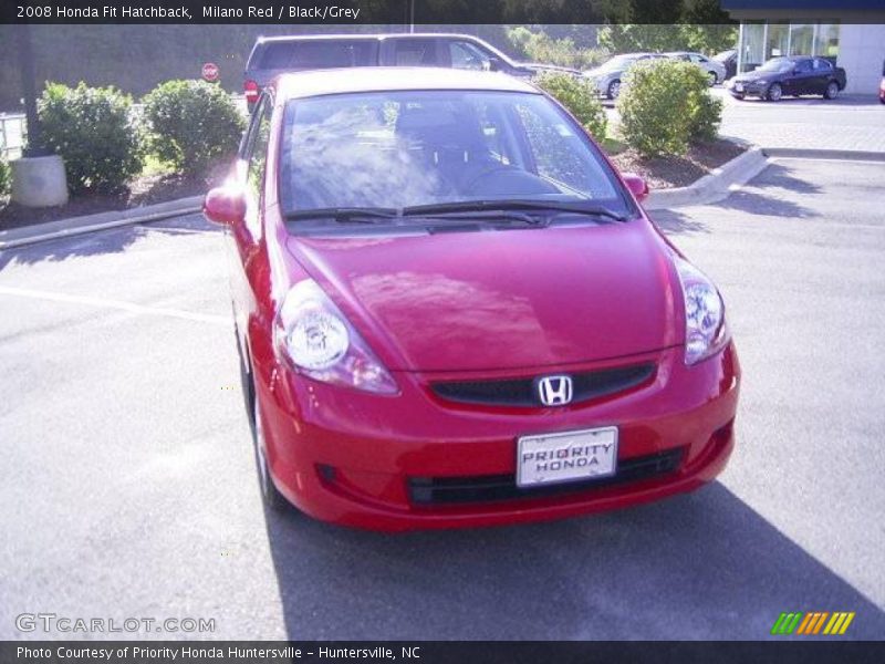 Milano Red / Black/Grey 2008 Honda Fit Hatchback